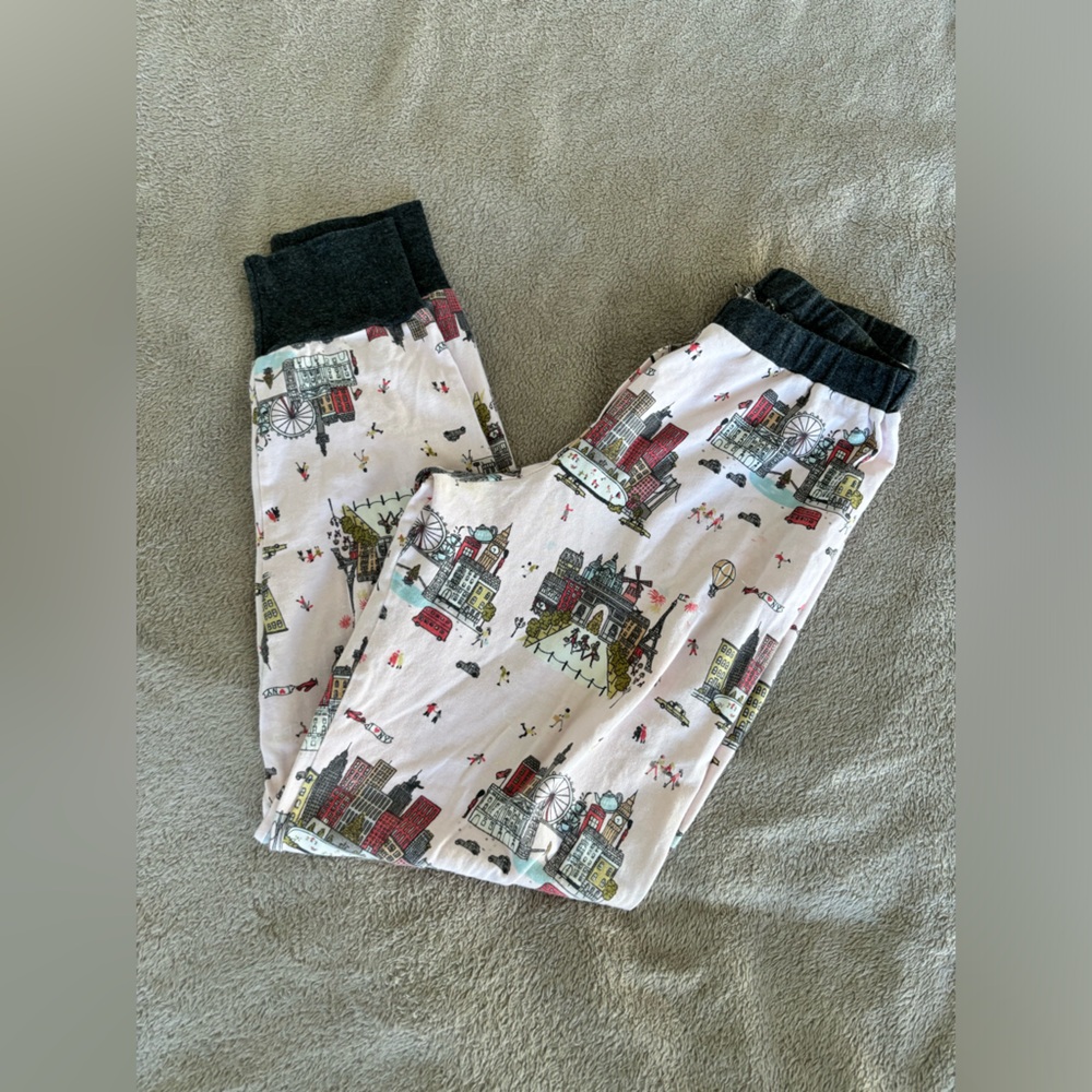 BedHead Cityscape Print Pajamas with Black Trim